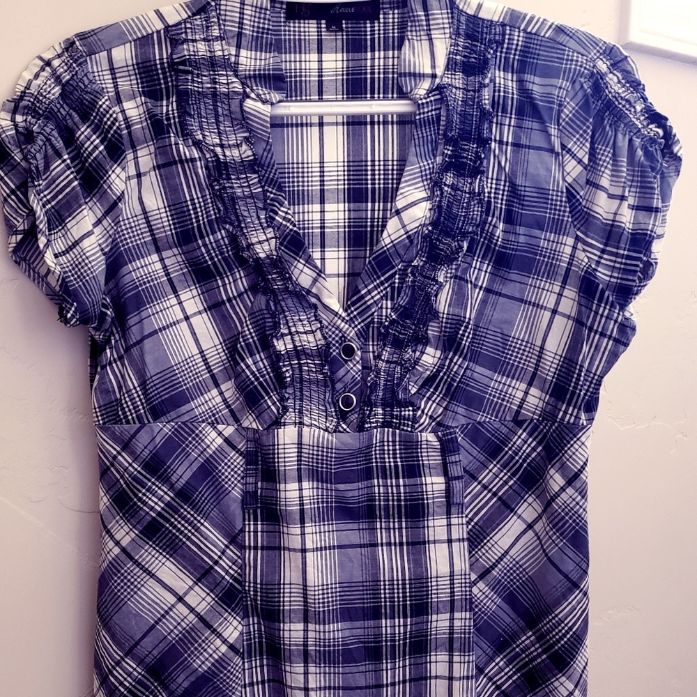 Heart Soul - Blue & White Button up shirt